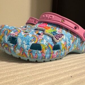 CROCS Lisa Frank unicorn print